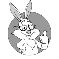 Hare thumb up:
