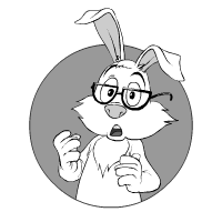 Surprised hare: