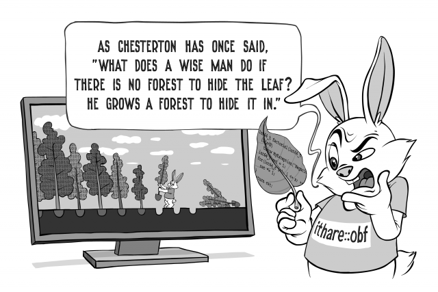 Obfuscation: Growing Forest to Hide a Leaf
